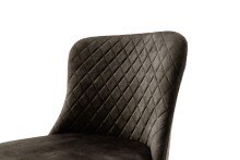 Esszimmerstuhl >ABOSHI< (4er Set) Taschenfederkern, Bezug Olive- 46x85x58 (BxHxT)