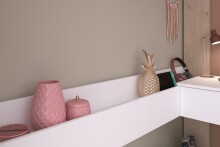 Hochbett >Shelter 11< in Eiche / Weiss - 204x193x132cm (BxHxT)