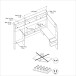 Hochbett >Shelter 11< in Eiche / Weiss - 204x193x132cm (BxHxT)