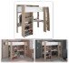 Hochbett >Shelter 11< in Eiche / Weiss - 204x193x132cm (BxHxT)