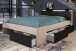 Stauraumbett >Most 8< in Schwarz / Jackson Eiche - 220x170x79cm (LxBxH)