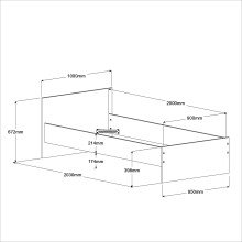 Jugendzimmer-Set >Pirouette 22< (4-teilig) in - Weiss / Rosa / Grau