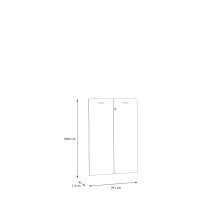 Türfront >GOLDSBORO< in Artisan Eiche - 79,1x108,5x1,5cm (BxHxT)