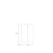 Türfront >GOLDSBORO< in Artisan Eiche - 79,1x108,5x1,5cm (BxHxT)
