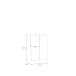 Türfront >GOLDSBORO< in Artisan Eiche - 79,1x108,5x1,5cm (BxHxT)