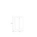 Türfront >GOLDSBORO< in Artisan Eiche - 79,1x108,5x1,5cm (BxHxT)