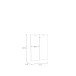 Türfront >GOLDSBORO< in Artisan Eiche - 79,1x108,5x1,5cm (BxHxT)