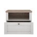 Nachtkonsole >ILOPPA< 1 Fach, 1 Schub, Schnee Eiche / Nelson Eiche - 55,4x45x34,4cm (BxHxT)