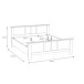 Bettgestell >ILOPPA< innen 180x200cm, Schnee Eiche / Nelson Eiche 193x95,2x210,4cm (B/H/T)