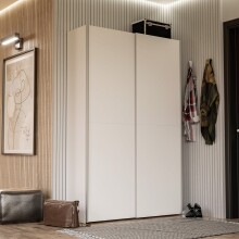 Mehrzweckschrank >OZZULA< 6 Böden, 2 Türen, in Weiss - 120,1x190,5x41,6cm (BxHxT)