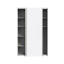 Mehrzweckschrank >OZZULA< 6 Böden, 2 Türen, in Weiss - 120,1x190,5x41,6cm (BxHxT)