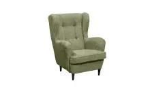 Ohrensessel >OSKAR< (Sessel und Hocker) in olive -...
