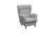 Ohrensessel >OSKAR< (Sessel und Hocker) in grey - 78x102x98 (BxHxT)