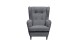 Ohrensessel >OSKAR< (Sessel und Hocker) in anthrazit - 78x102x98 (BxHxT)