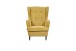 Ohrensessel >OSKAR< (Sessel und Hocker) in mustard - 78x102x98 (BxHxT)
