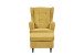 Ohrensessel >OSKAR< (Sessel und Hocker) in mustard - 78x102x98 (BxHxT)