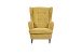 Ohrensessel >OSKAR< (Sessel und Hocker) in mustard - 78x102x98 (BxHxT)
