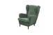Ohrensessel >OSKAR< (Sessel und Hocker) in winter moss - 78x102x98 (BxHxT)