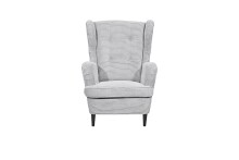 Ohrensessel >OSKAR< (Sessel und Hocker) in dove - 78x102x98 (BxHxT)