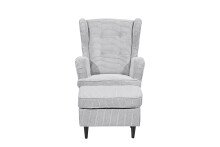 Ohrensessel >OSKAR< (Sessel und Hocker) in dove - 78x102x98 (BxHxT)