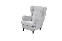 Ohrensessel >OSKAR< (Sessel und Hocker) in dove - 78x102x98 (BxHxT)