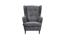 Ohrensessel >OSKAR< (Sessel und Hocker) in ash - 78x102x98 (BxHxT)