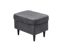 Ohrensessel >OSKAR< (Sessel und Hocker) in ash - 78x102x98 (BxHxT)