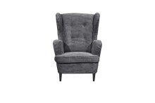 Ohrensessel >OSKAR< (Sessel und Hocker) in ash - 78x102x98 (BxHxT)