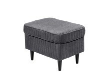 Ohrensessel >OSKAR< (Sessel und Hocker) in ash - 78x102x98 (BxHxT)