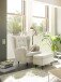 Ohrensessel >OSKAR< (Sessel und Hocker) in Cream - 78x102x98 (BxHxT)