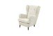Ohrensessel >OSKAR< (Sessel und Hocker) in Cream - 78x102x98 (BxHxT)