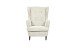 Ohrensessel >OSKAR< (Sessel und Hocker) in Cream - 78x102x98 (BxHxT)