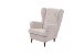 Ohrensessel >OSKAR< (Sessel und Hocker) in Flamingo - 78x102x98 (BxHxT)