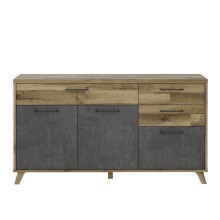 Sideboard >RICCIANO< soft close, Betonoptik...