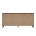 Sideboard >RICCIANO< soft close, Betonoptik Dunkelgrau/ Stabeiche - 203,9x97,4x41,5 (BxHxT)
