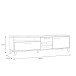 Lowboard >RICCIANO< in Betonoptik Dunkelgrau / Stabeiche - 154,5x56,6x52,2cm (B/H/T)