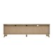 Lowboard >RICCIANO< in Betonoptik Dunkelgrau/ Stabeiche - 199x57x52cm (B/H/T)