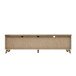 Lowboard >RICCIANO< in Betonoptik Dunkelgrau/ Stabeiche - 199x57x52cm (B/H/T)