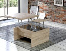 Couchtisch >BELEMIR< ausklappbar bis 160cm, Sonoma...