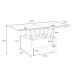 Couchtisch >BELEMIR< ausklappbar bis 160cm, Sonoma Eiche Dekor -  80/160x47/74x80cm (B/H/T)