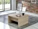 Couchtisch >BELEMIR< ausklappbar bis 160cm, Sonoma Eiche Dekor -  80/160x47/74x80cm (B/H/T)