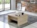 Couchtisch >BELEMIR< ausklappbar bis 160cm, Sonoma Eiche Dekor -  80/160x47/74x80cm (B/H/T)