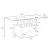 Couchtisch >BELEMIR< ausklappbar bis 160cm, Sonoma Eiche Dekor -  80/160x47/74x80cm (B/H/T)