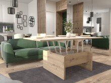 Couchtisch >BELEMIR< ausklappbar bis 160cm, Artisan...