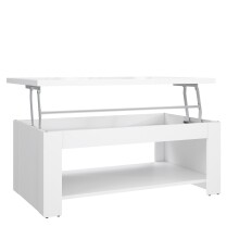 Couchtisch >Duro< aufklappbar 76,3cm, weiss...