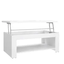 Couchtisch >Duro< aufklappbar 76,3cm, weiss...