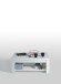 Couchtisch >Duro< aufklappbar 76,3cm, weiss glänzend - 110x45,2/67,3x65cm (B/H/T)
