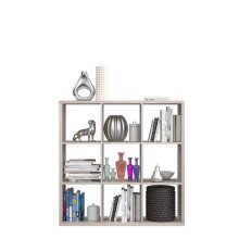Raumteilerregal >MAURO< 9 Fächer, in Sandeiche - 107,2x107,3x32,9cm (BxHxT)