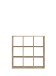 Raumteilerregal >MAURO< 9 Fächer, Sonoma Eiche - 107,2x107,3x32,9cm (BxHxT)