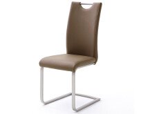 Esszimmerstuhl >Miafle  I< (4er Set) in Cappuccino - 42x103x55 (BxHxT)